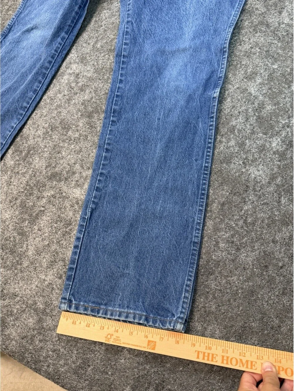 Wrangler Mens 38x31 Blue Regular Fit Straight Leg Jeans Vintage USA Made
